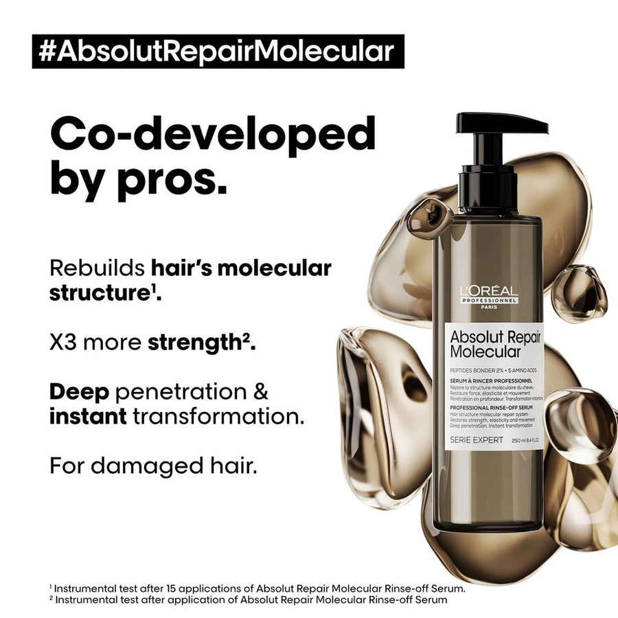 L’oréal Absolut Repair Molecular Deep molecular repairing hair rinse-off serum