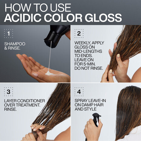 ACIDIC COLOR GLOSS ACTIVATED GLASS GLOSS TREATMENT